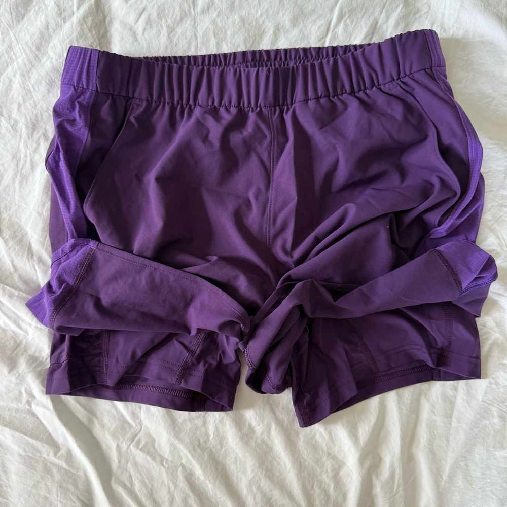 Outdoor Voices Lined Purple Shorts - Medium - Picture 4 of 7